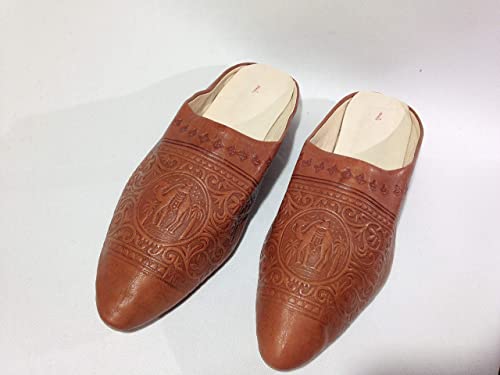Amazon.com: Leather slippers, women's house slippers withe heel .