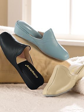 Start and end your day in these butter-soft Leather House Slippers .
