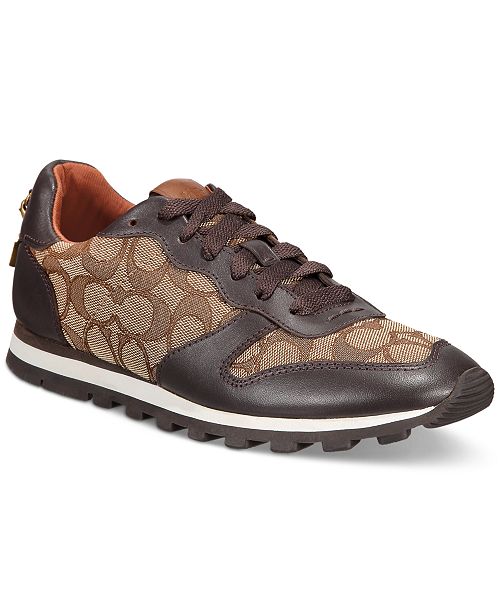 COACH Women's Leather Signature Jogger Sneakers & Reviews .