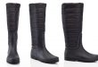 Women's Knee-High Puffer Fully Fur-Lined Waterproof Winter Boots .