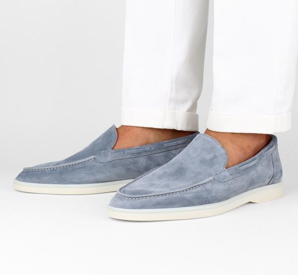 Aurélien | Light Blue Suede Yacht Loaf