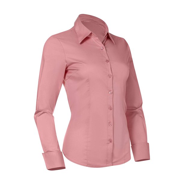 Pier 17 - Button Down Shirts for Women, Fitted Long Sleeve .