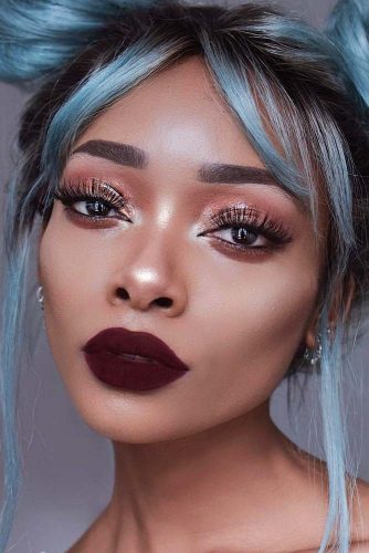 burgundy-lipstick-matte-makeup-ideas-to-try-this-s - Hairs.Lond