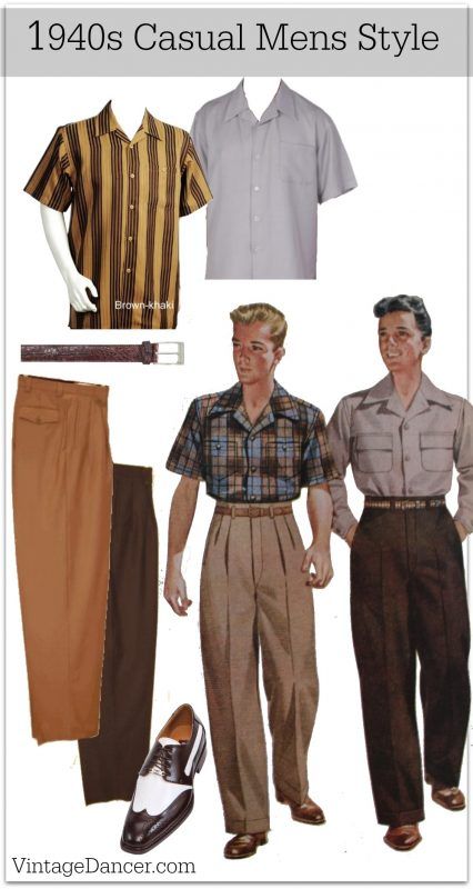1940s Men's Outfit & Costume Ideas | 1940s mens fashion, 1940s .