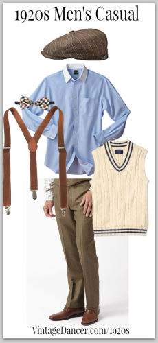 1920s men's clothing, casual fashion idea. | 1920s outfits, 1920s .