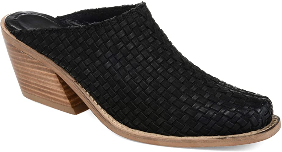 Amazon.com | Journee Signature Womens Quinn Genuine Leather Mule .