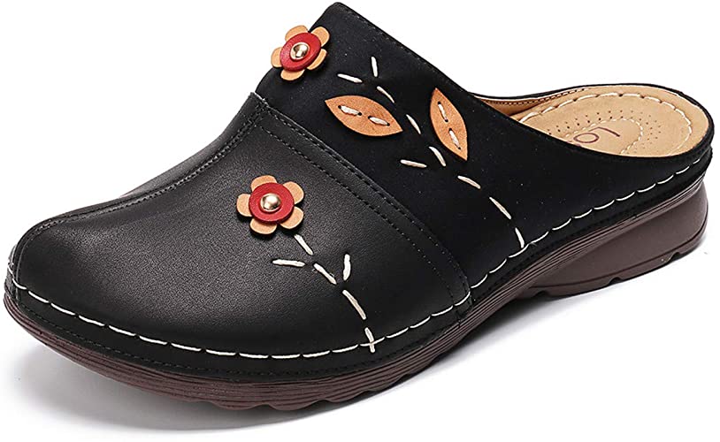 Amazon.com | gracosy Clogs Shoes for Women, Summer Leather .