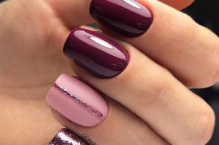 65+ Must Try Fall Nail Designs And Ideas | Simple nails, Purple .