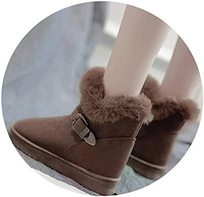 Amazon.com | Snow Boots Women 2019 New Winter Fur Shoes Cotton .