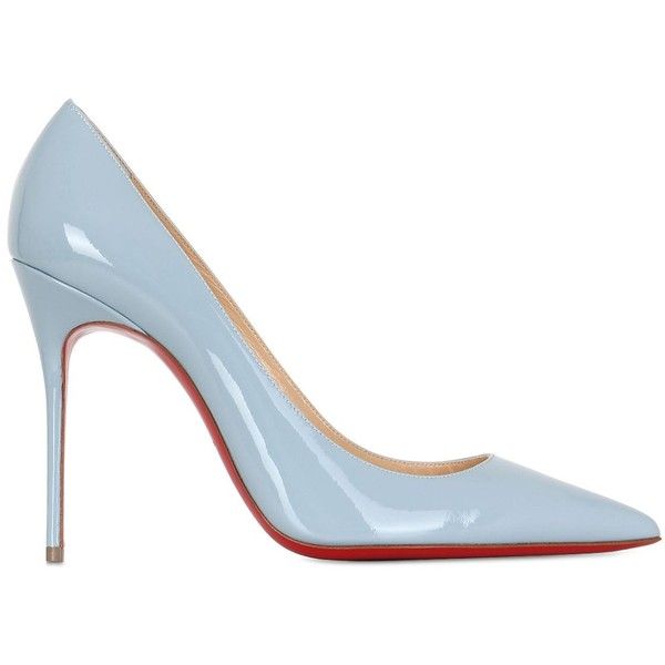 CHRISTIAN LOUBOUTIN 100mm Decollete 554 Patent Leather Pumps .