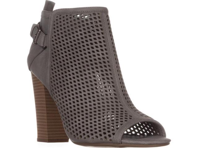 G by Guess Jerzy Peep Toe Ankle Booties, Dark Gray, 7 US - Newegg.c