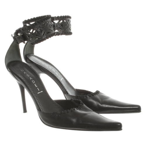 Casadei Pumps/Peeptoes Leather in Black - Second Hand Casadei .