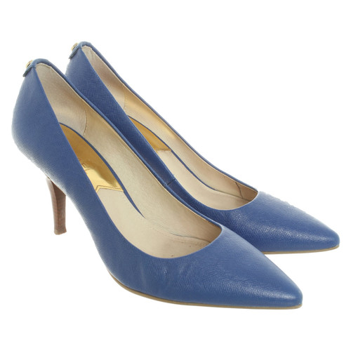 Michael Kors Pumps/Peeptoes Leather in Blue - Second Hand Michael .