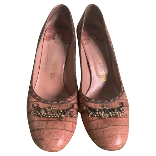 Ermanno Scervino Pumps/Peeptoes Leather in Nude - Second Hand .