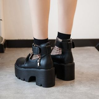 Bolitin Faux Leather Platform Shoes | YesSty