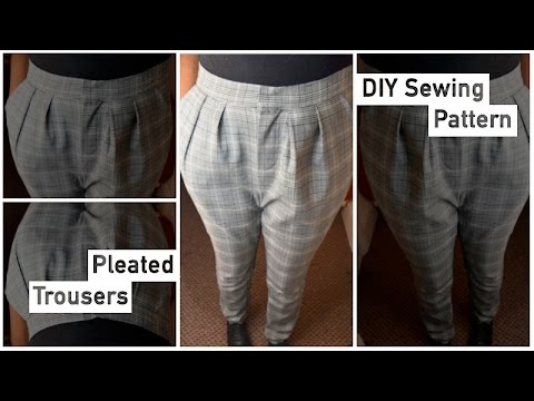 Pattern Drafting Tutorial – Pleated Trousers • Elewa - YouTu