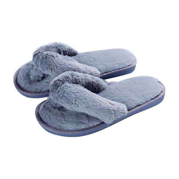 Fashion Plush Flip-Flops Soft Home Indoor Spa Bedroom Slippers .