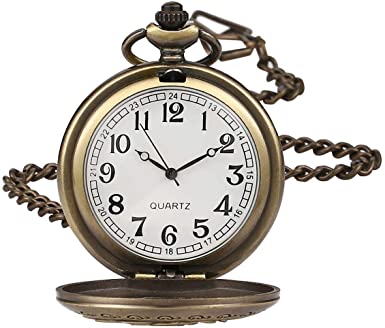 Amazon.com: Flower Series Steampunk Quartz Pocket Watch Fob Retro .