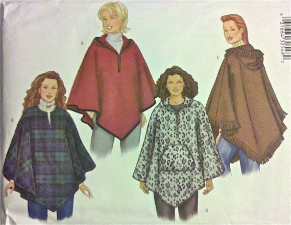 Pin by Sew-lutions on Sewing | Poncho pattern sewing, Sewing coat .