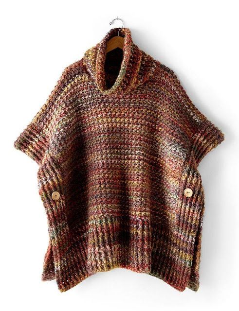 Galería: Ponchos tejidos para Hombres | Crochet ponchos, Ponchos .