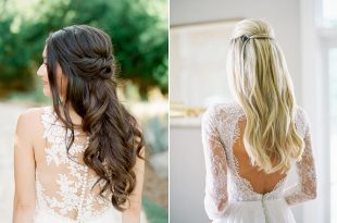 12 Pretty Half Up Half Down Bridal Hairstyles | weddingsonli