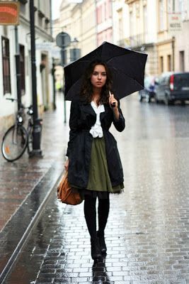 Rainy Day Style Inspirations in 2020 (With images) | Rainy day .