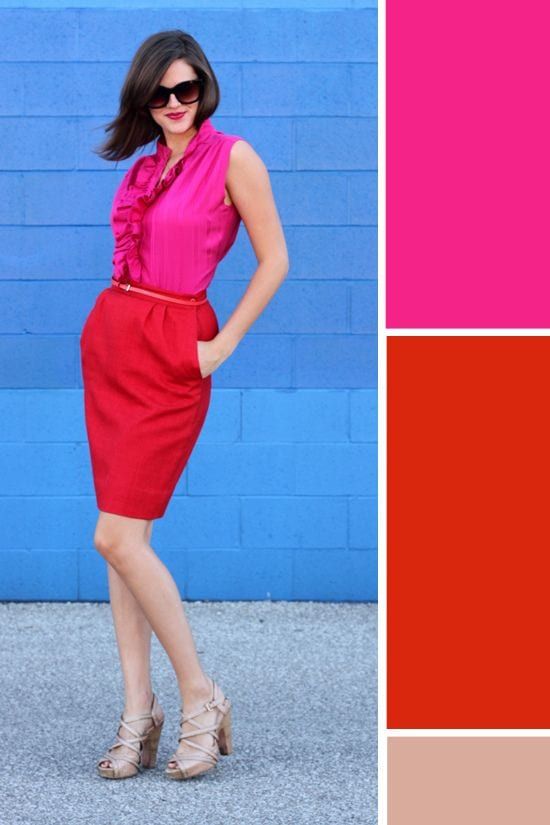 Red and Pink Combination – How To Wear a Red and Pink Outfit .