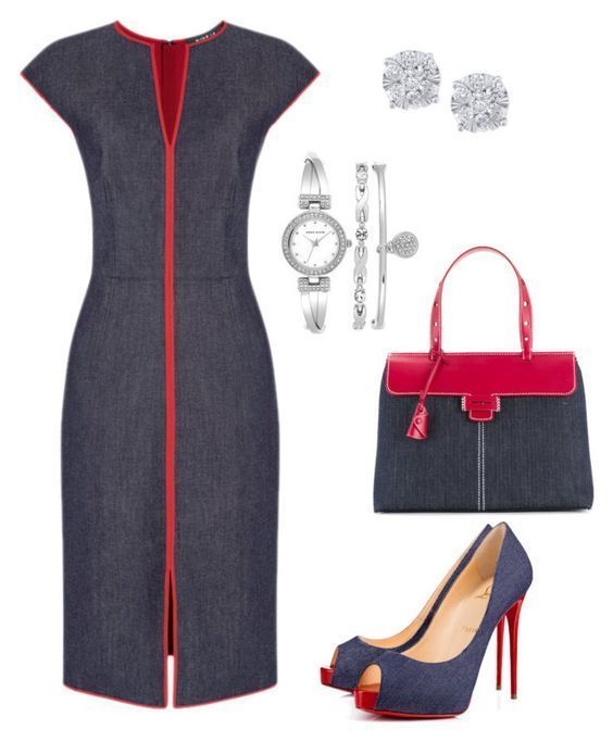 Red Denim Dress Ideas in 2020 | Stylish work outfits, Chic outfits .