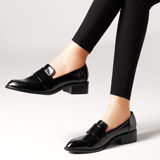women dress shoes oxford shoes formal work footwear black flats .