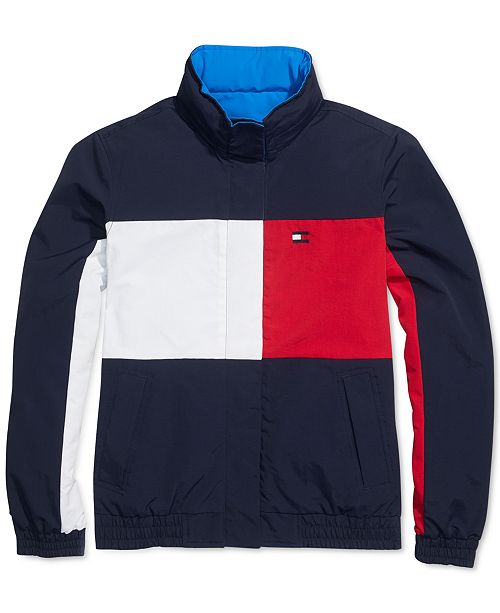 Tommy Hilfiger Women's Reversible Jacket With Magnetic Zipper .