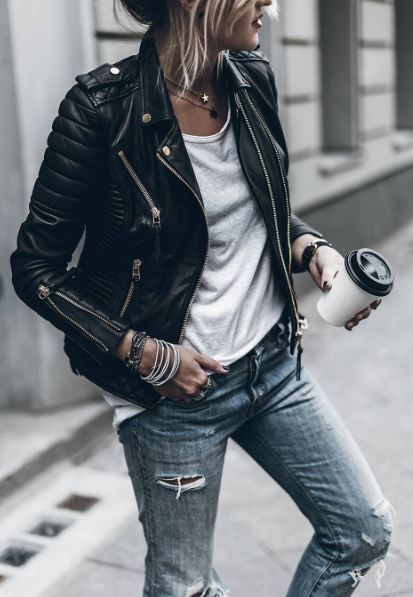Rock 'n' Roll Style ✯ mikutas | Fashion, Edgy fashion, Leather .