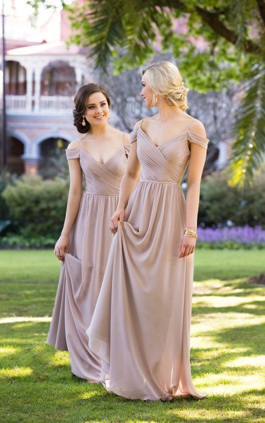 Bridesmaid Gowns | Romantic Off-the-Shoulder Gown | Sorella Vita .