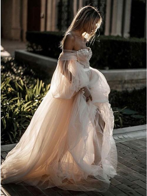 Romantic Off The Shoulder Wedding Dresses