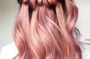 20 Rose Gold Balayage Inspiration for You | Hair color rose gold .