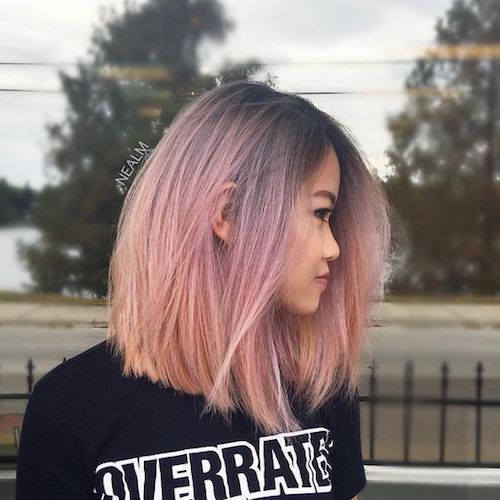 20 Rose Gold Balayage Inspiration for You | Hair color rose gold .