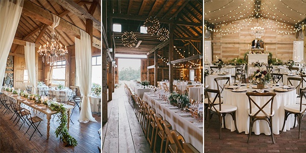 30 Chic Rustic Barn Wedding Reception Ideas - EmmaLovesWeddin