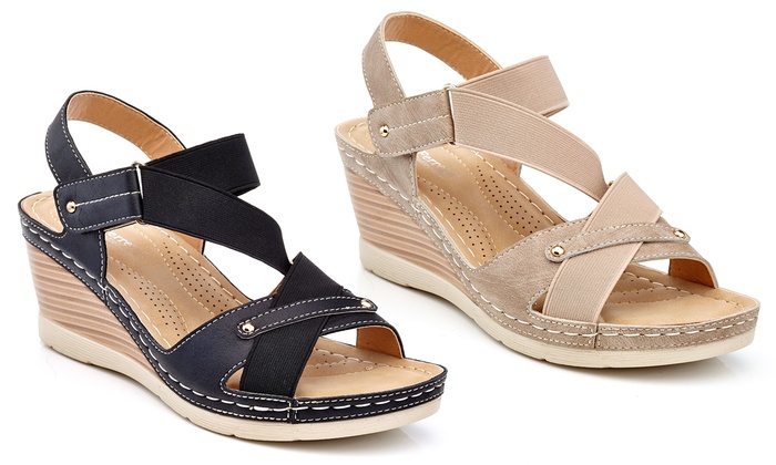 Henry Ferrera Women's Casual Wedge Espadrille Sandals | Group