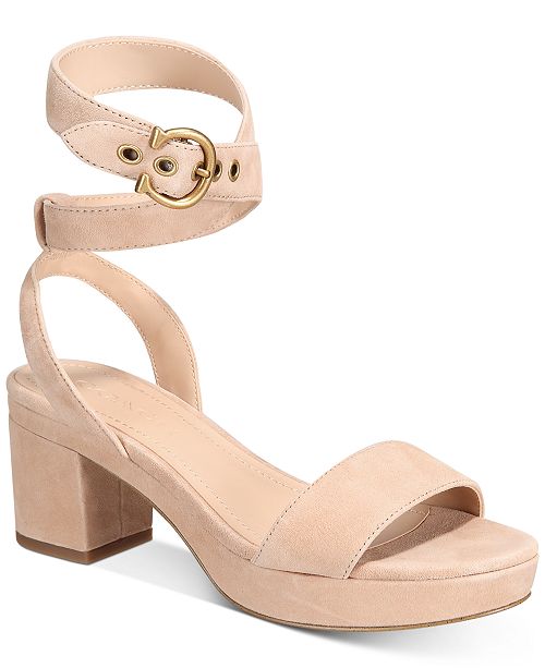 COACH Women's Serena Suede Sandals & Reviews - Shoes - Macy