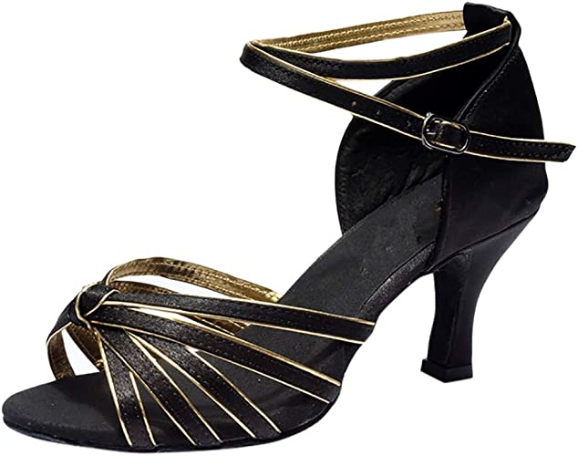 Amazon.com | Women Sandals, POTO Girl Latin Dance Shoes Med-Heels .