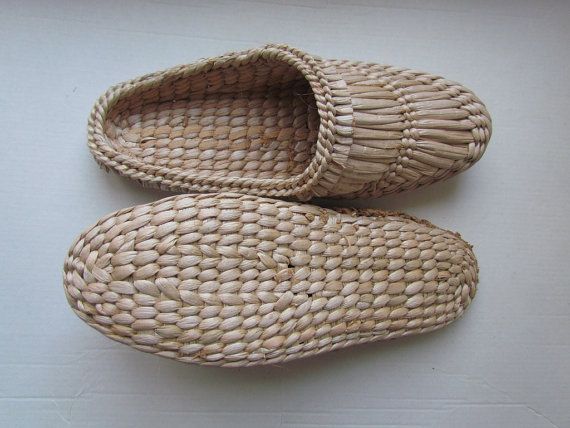 Bast sandals Straw slippers Sauna shoes Massage slippers | Etsy in .