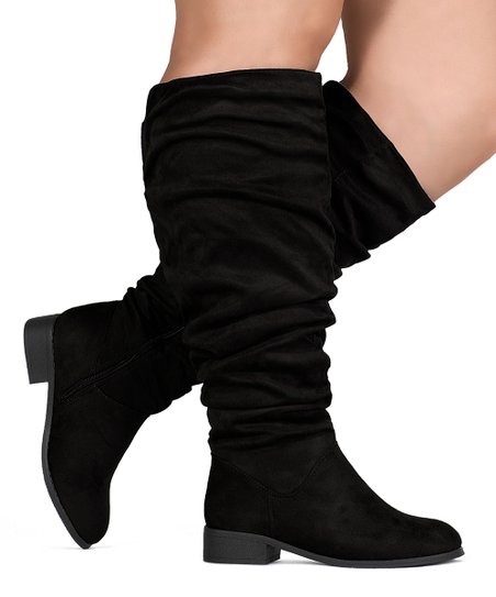 Room of Fashion Black Pocket Revive Wide-Calf Boot - Women | Best .