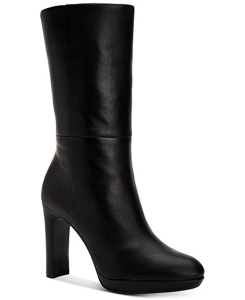 Calvin Klein Women's Pebbles Mid-Shaft Boots & Reviews - Boots .