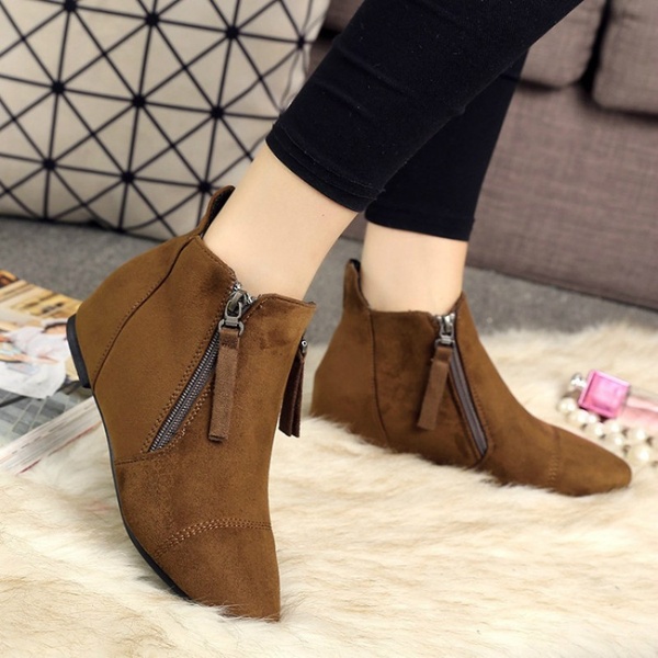 Clothing, Shoes & Accessories Boots Women Autumn Winter Boots Flat .