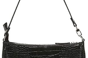 Barabum Retro Classic Crocodile Pattern Clutch Shoulder Bag with .