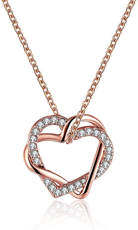 Amazon.com: Classical Silver Jewelery Heart-shaped Necklace .