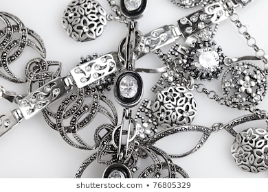 Silver Jewelery Stock Photo (Edit Now) 768053