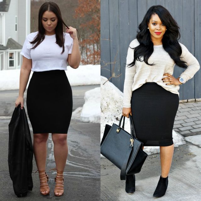 55 Amazing Outfits With Black Pencil Skirts | Style & Tips .
