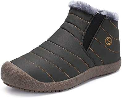 Amazon.com | LSGEGO Mens Snow Boots Adult Winter Snow Shoes-Anti .
