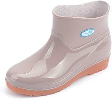 Amazon.com: LowProfile Women Rain Boots Non Slip Ankle Boots Short .