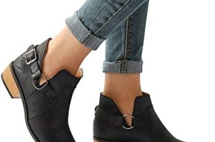 Amazon.com: Hemlock Women Autumn Boots Flat Ankle Boots Big Size .